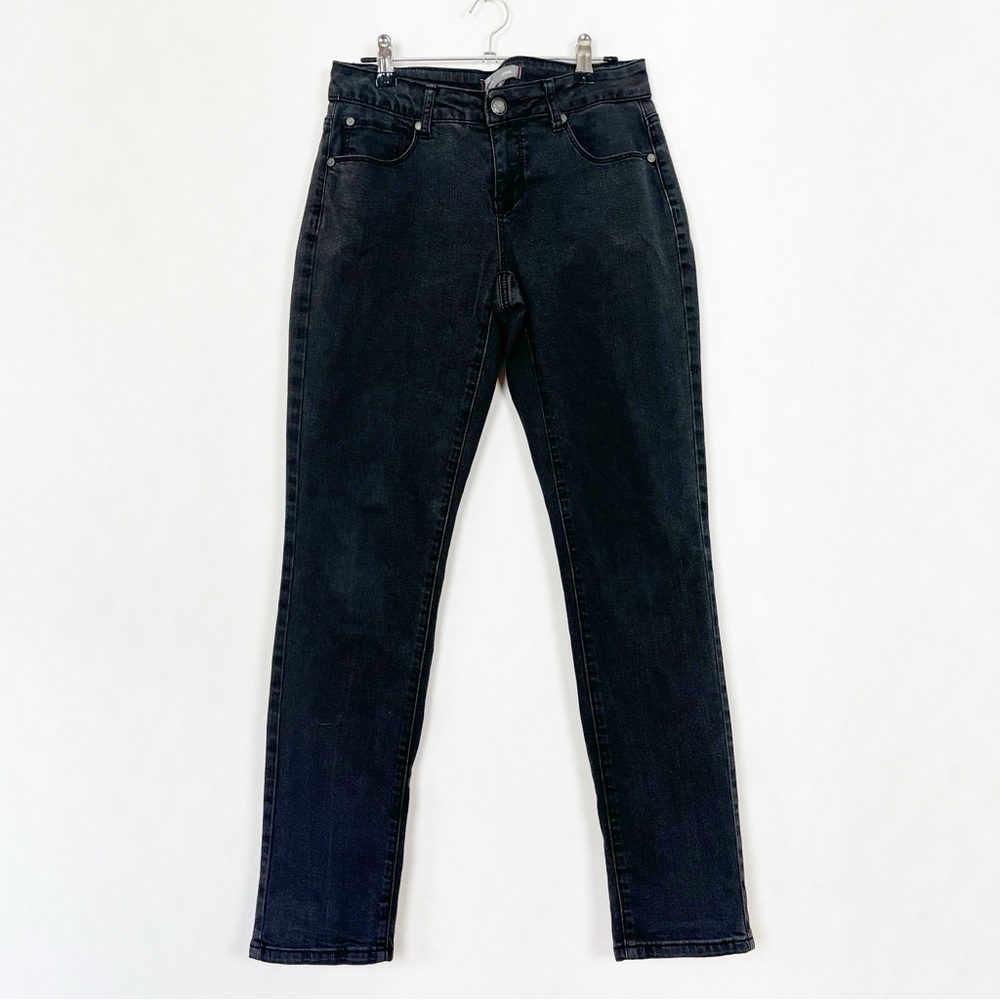 RW & CO. Women’s Black Denim Jennie Straight Slim Jeans Size 29 Medium Wash